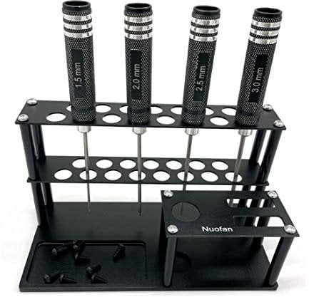 Screwdrivers Organizers Screwdrivers Storage Rack Kit RC Tools Bulit-in Screw Tray Screw Driver Pliers for Hex Cross Screw Driver RC Tools Kit Organizers