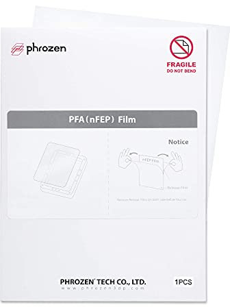 Phrozen Film de Libération PFA pour Imprimantes 3D Résine | Film nFEP de Séparation pour Imprimante LCD Sonic Mini/Mighty 4K | Durable, Fonction de Séparation Renforcée - 1 Pièce (290x210 mm)