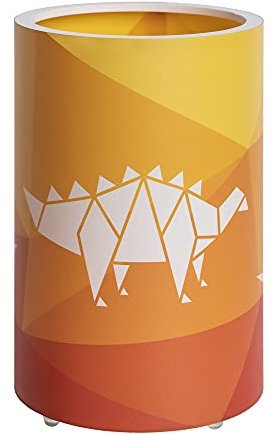 Elobra Kinderzimmerlampe Lampe für Kinder, Dino, Dinopoly, Dinosaurier Lampe Tischleuchte LED Tischlampe Nachttischlampe Stimmungslicht für Kinderzimmer und Babyzimmer, orange, 139912