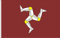 FLAGGE ISLE OF MAN HOCHWERTIG SEIDENSATIN QUALITÄT. GRÖßE VON 150X90 CM