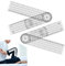 PERFETSELL 2 Stücke Winkelmesser Goniometer Physiotherapie 360° PVC Medizinischer Winkelmesser Transparenter Gelenkmesser 14 Zoll Spinal Lineal Winkellineal für Physiotherapie, Sporttherapie