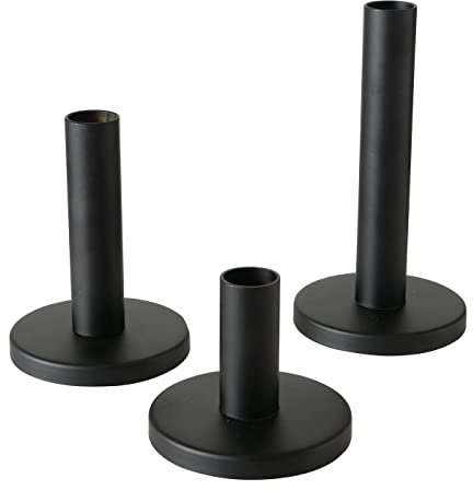 BOLTZE Malko Kerzenleuchter schwarz 3tlg