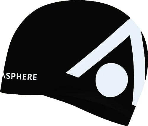 Aqua Sphere Men's Swimming Cap Tri Cap Black/White