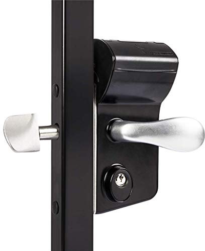 Locinox Leonardo Mécanique Verrouillage à Code Llkz pour Gartentore Et Portails Battants (100 MM Largeur Du Cadre, Ral 9005 - Noir Profond)