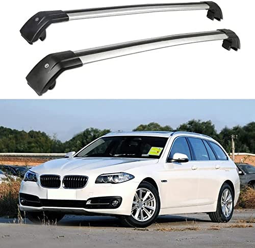 2 Stück Aluminium Relingträger Dachträger Dachgepäckträger für BMW 5er F11 Touring Estate 2011-2016, Gepäcktransport Reisen Camping Crossbar Roof Racks