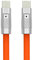 NFHK Orange USB-C Type C to USB-C Liquid Silicone Ultra Soft 120W Power USB2.0 Data Cable Fast Charge for Laptop Tablet Phone 100CM