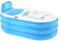 ROMOZ Baignoire Gonflable pour Adultes Baignoire Spa Pliable PVC,Baignoire Gonflable pour Voyage,Baignoire Pliable pour Adultes et Enfants avec Pompe à air au Pied Blue,1.3m