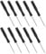 FOCMKEAS 10PCS Mini Slotted Screwdriver, 2mm Flat Head for Watch Eyeglasses Electronics Toy Repair, Non-Magnetic, 3.27(83mm) Total Length (Black Handle)