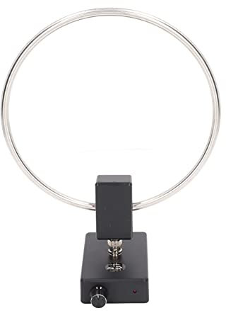 Fafeicy Antena de Radio Onda Corta 3-30MHz Bucle Acero Inoxidable Receptora Activa