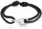 Made by Nami Bracelet nautique unisexe en corde à voile tressé, fabriqué à la main, design minimaliste, pour surfers, 100 % étanche et réglable, idéal comme cadeau, [ADJUSTABLE], Acier inoxydable
