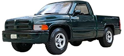 EMRGAZQD Motorfahrzeuge Replika Auto 1:24 for Dodge RAM 1500 Rebel Pickup Alloy Car Diecast Offroad-Modell Simulation Sammlung Spielzeug Geschenk Originalgetreue Nachbildung (Color : Green)