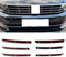 DLBFDC Verchromter Zierstreifen für den vorderen Kühlergrill für VW Passat B8 Variant 2015 2016 2017 2018 2019, helles Autozubehör nachrüsten