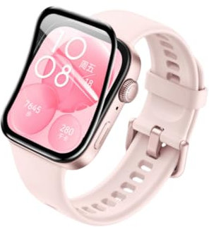 FTRONGRT Protector de Pantalla para Huawei Watch Fit 3, Suave, a Prueba de Rayones y a Prueba de Explosiones, Película Protectora de Esfera para Huawei Watch Fit 3 Mirar. 2 Piezas Negro