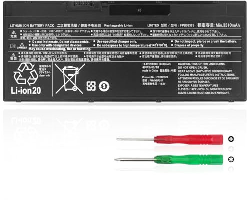 KXRSII FPB0338S Batteria per Fujitsu LifeBook U749 U759 U747 U748 U757 U758 T938 T939 T937 E448 E449 E458 E459 E548 E549 E558 E559 E5410 E5411 E5510 E5511 U7410 U7510 FPCBP529 FMVNBP247 50Wh