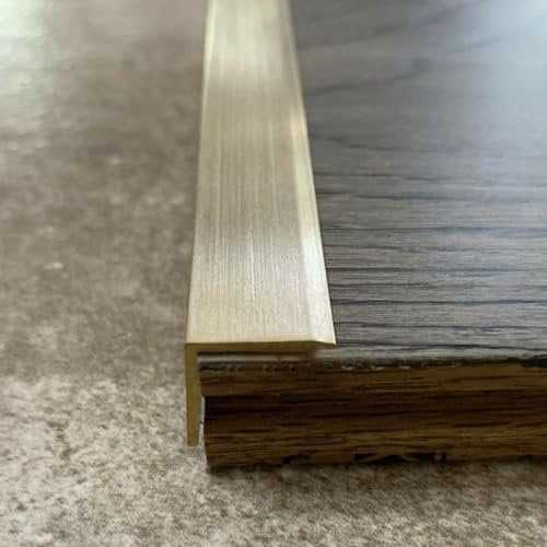 Brass Door Threshold Strip for Flat Floor – Transition & Gap Cover Bar for Vinyl, Laminate, Tiles, Wood – Indoor & Outdoor Stair Edge Protector