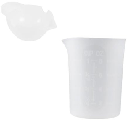 HOLIDYOYO 2st Messbecher Aus Silikon Backwaagenbecher Klarer Behälter Becher Zur Herstellung Von Epoxidharz Mischbecher Für Epoxidharz Becher Zur Epoxidherstellung Transparent Kieselgel