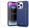 QTshine Battery Case for iPhone 13/13 Pro/14,[2025 Upgraded] 7500 mAh Ultra-Slim Portable Extended Charger Cover for iPhone 13/13 Pro/14 Charging Case (6.1 Inch)-Blue
