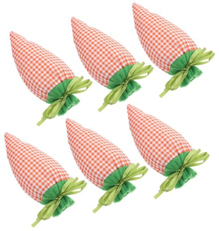 MAGICLULU 6stücke Karotten-taschen Für Ostereier-suche Stoff-beutel Mit Kordelzug Geschenktaschen Für Süßigkeiten Snacks Osterdekoration Ostern-karotte-schmuck-taschen