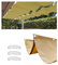 Toldo Vela de Sombra Ondulada Retráctil 4x7m Impermeable Toldos Exterior Protección Rayos UV Resistente al Desgarro para Terraza Balcon Exteriores Jardín con Ojales y Cuerdas Arena