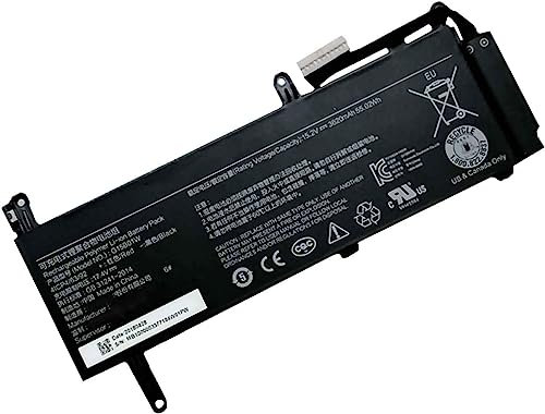 G15B01W G15BO1W Laptop Battery Compatible for Xiaomi Gaming Laptop 7300HQ Notebook GTX1060 Intel I7 Series (15.2V 55.02Wh)