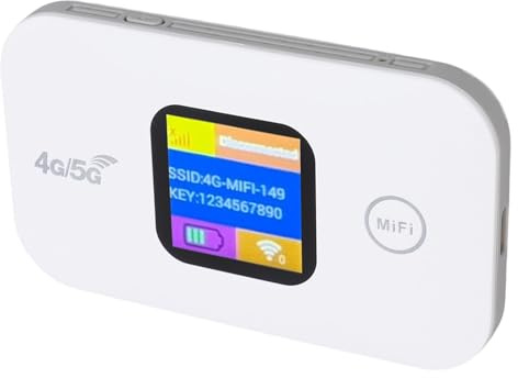 Entsperrte 4G LTE WiFi Hotspot Tragbarer Router - 300 Mbit/S Hochgeschwindigkeits -Mobilfunk -Hotspot mit SIM -Kartensteckplatz, 2100 MAh für 10 Stunden, Unterstützen Sie 10