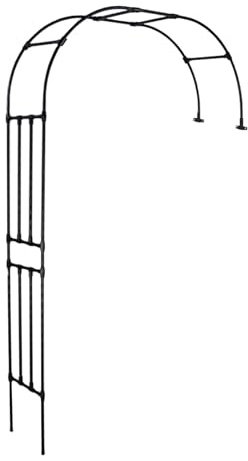 Gartenbogen gegen Wand, Metall Garten Pergola 240-300cm, Stahl Spalier, Indoor/Outdoor Hochzeitsbogen, Spiraldesign für Kletterpflanzen & Dekor