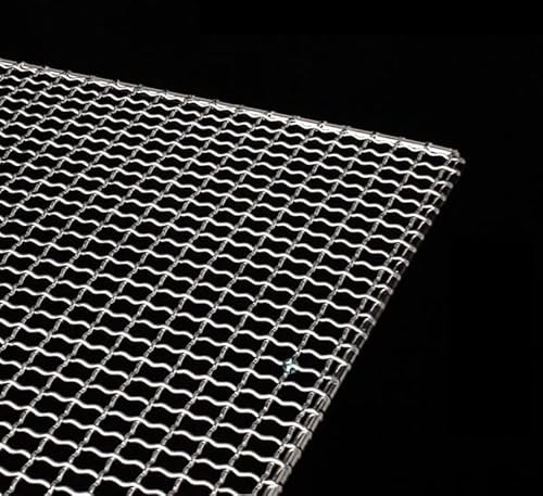 Premium 304 Edelstahl BBQ Grill Mesh 60x60cm Vielseitiger Grillrost für Grillen & Backen Langlebiges Drahtgitter mit 47 anpassbaren Optionen