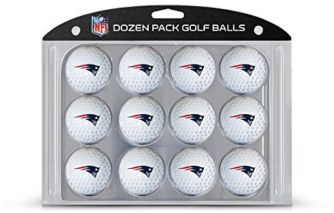Team Golf NFL New England Patriots Golfbälle, 12 Stück, Dutzend Golfbälle in regulärer Größe, 12 Stück, vollfarbig, langlebiger Teamaufdruck