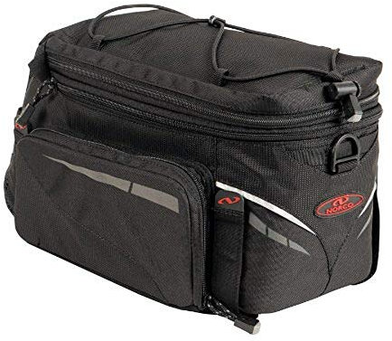 Norco 0249AS Fahrradtasche Canmore Gepäckträgertasche, Schwarz, 34 x 20 x 21 cm, 8.5 Liter