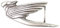 FRONHOFER Gürtelschnalle, weiblicher Ikarus, silber, Damen, Motivschnalle, 4 cm, 18124, Farbe:Silber, One Size Accessoires :One Size