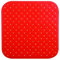 MSV Premium Duschmatte Badematte Badewannenmatte Badewanneneinlage antibakteriell rutschfest mit Saugnäpfen-Rot-duftet nach Rosen-ca. 54 x 54 cm-waschbar bei 60° Grad, Gummi, Red, Large