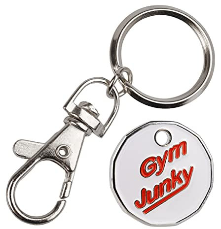 1 Einheit Neue Form £1 Münze Trolley Spielsteine Schlüsselanhänger Supermarkt Spind, Gym Junky