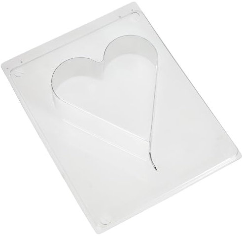 Gießform: Herz, 8,5x9,2cm, Tiefe 3cm
