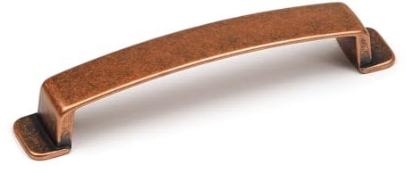 Antique Copper Kitchen Handle D Bar Cupboard Cabinet Door Drawer Pull 128mm Centres Aged Rustic Wardrobe Furniture Replacement Upcycle