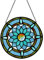 Alivagar Tiffany-Stil Buntglas-Sonnenfänger Fensterpaneel handgefertigt Fensterbehang Ornament