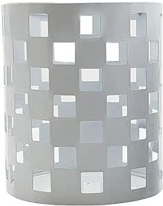 Offener Retro-Stil, einfach zu montierender Pendelleuchtenschirm, Metallkäfig, Trommellampenschirm, Vintage-Industrie-Deckenpendellampe (White P5)