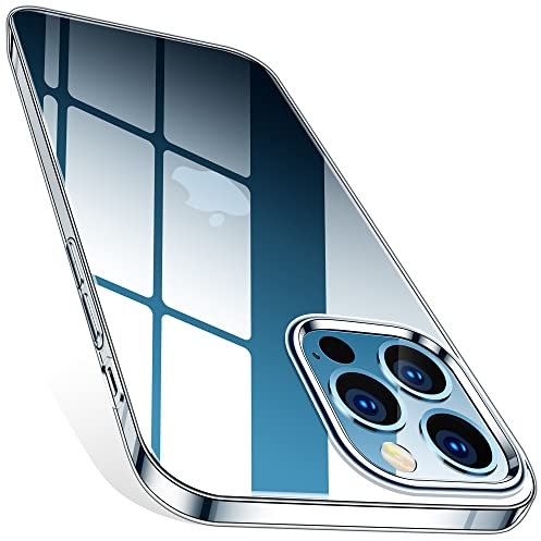 HOOMIL Clear Serie für iPhone 12 Hülle [Militärschutz] Extrem Transparent Weich Silikon Case Dünn Handyhülle für iPhone 12/iPhone 12 Pro Schutzhülle - Durchsichtig