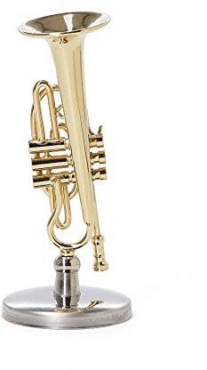 Odoria 1/12 Miniatur Kornett Puppenhaus Musikinstrumente Zubehör