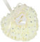 Wambere Hochzeit Ringkissen,Ringkissen Gastgeschenk Ringkasten Hochzeit Ringbox Hochzeitsringkissen,romantische Rosen-Herzform, Hochzeits-Ringkissen, Geschenk-Halter, Deko,18x19cm,Beige