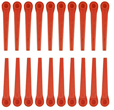 Trade-Shop 20x Ersatz-Messer kompatibel mit Gardena 2414, 8840, 8841, 9823, 9825, AccuCut (2417-20) Rasentrimmer - Ersatzklinge, rot