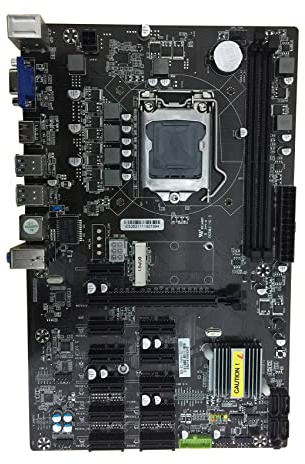 Guindxan B250 BTC Mining Motherboard 12 PCI-E Grafikkartensteckplätze LGA1151 DDR4 RAM USB3.0 SATA3.0+MSATA für Mining