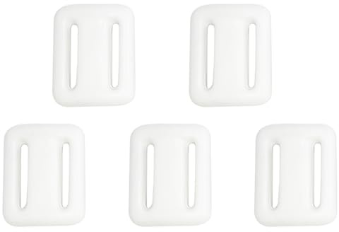 AutoSwan 5X Dive Weights for Scuba Diving Weight Belt Lead Weights Scuba, Coated Dive Weights,Diving Lead Weights White