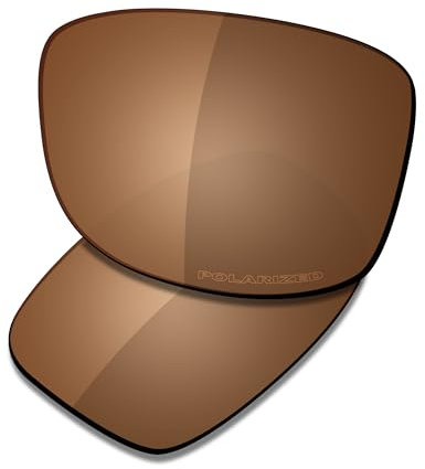 Saucer Verres de rechange haut de gamme pour lunettes de soleil Oakley Jupiter Factory Lite OO4066, Haute défense - Marron ambré polarisé, taille unique