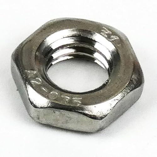 DAUMLINK® 25 Flache Muttern DIN 439 (Niedrige Sechskantmutter Form B mit Fase) Material Edelstahl V2A (25 Stück) (sim. 4035) als Mutter für enge Platzverhältnisse (M6)