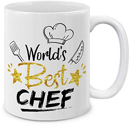 Tazas World'S Best Chef Porcelana Personalizada Taza De Cerámica Porcelana Tazas De Té Para Oficina Mujer Leche 330Ml