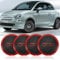 Confezione 4 per 500 Coprimozzo Ruota, 68078419AC Copricerchi Sostituzione per Fiat 500, 500 Accessori Di Ricambio per Fiat 500 2012-2022 (D)