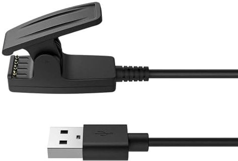 Charger for Garmin Lily, Vivomove HR, Forerunner 235/35/230/630/645/735XT, Approach S20/G10 Replacement Charging Clip Sync Data Cable (3.3ft/1m)