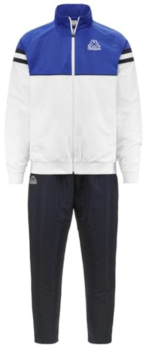 Kappa Gronati Man Bequemes und stylisches Sportbekleidung, Königsblau und Weiß und Marineblau, Größe 2XL
