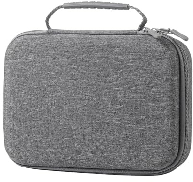 Ronyme Étui de Transport pour Manettes Doubles, Coffret de Rangement EVA Imperméable et Rigide, Organiseur de manettes de Jeu avec Poignée, Housse de Protection Universel, Anti-Poussière, Gris