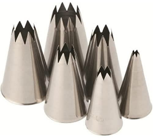 Lacor - 68997 - Set 6 Boquillas Estrella Inox.